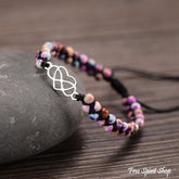 Purple Jasper Infinity Love Bead Bracelet - Free Spirit Shop