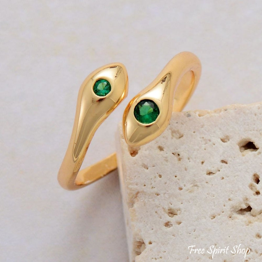 Transformation Emerald Snake Ring - Free Spirit Shop