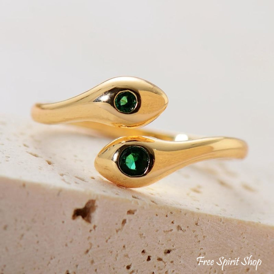 Transformation Emerald Snake Ring - Free Spirit Shop