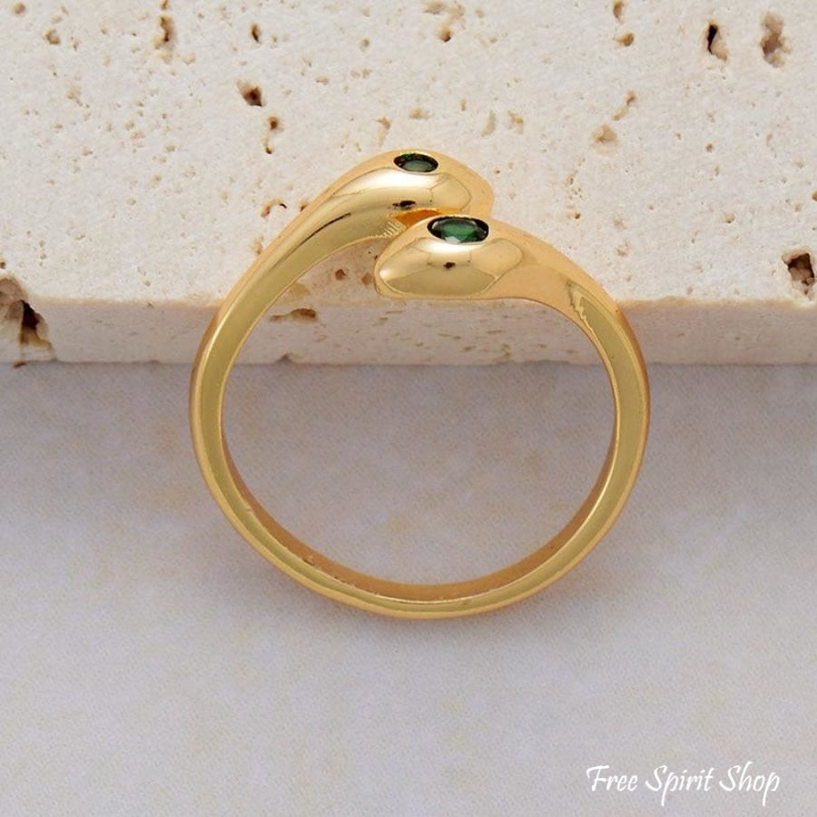 Transformation Emerald Snake Ring - Free Spirit Shop