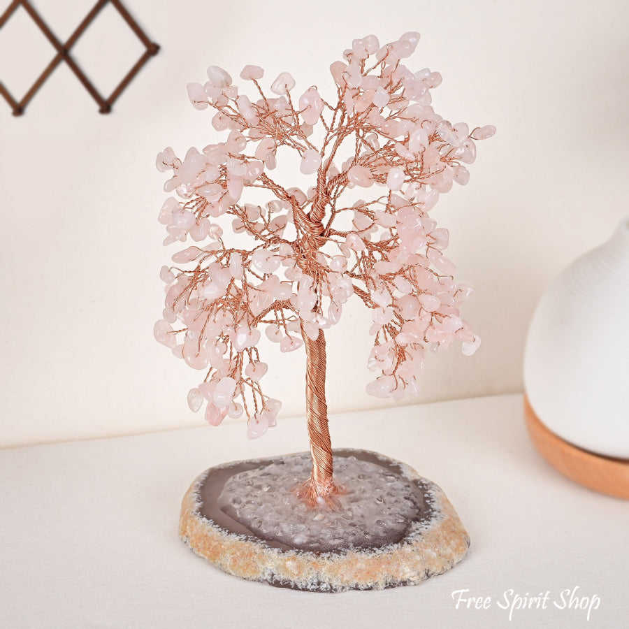 Rose Quartz Tree Of Life Home Decor > Decoration