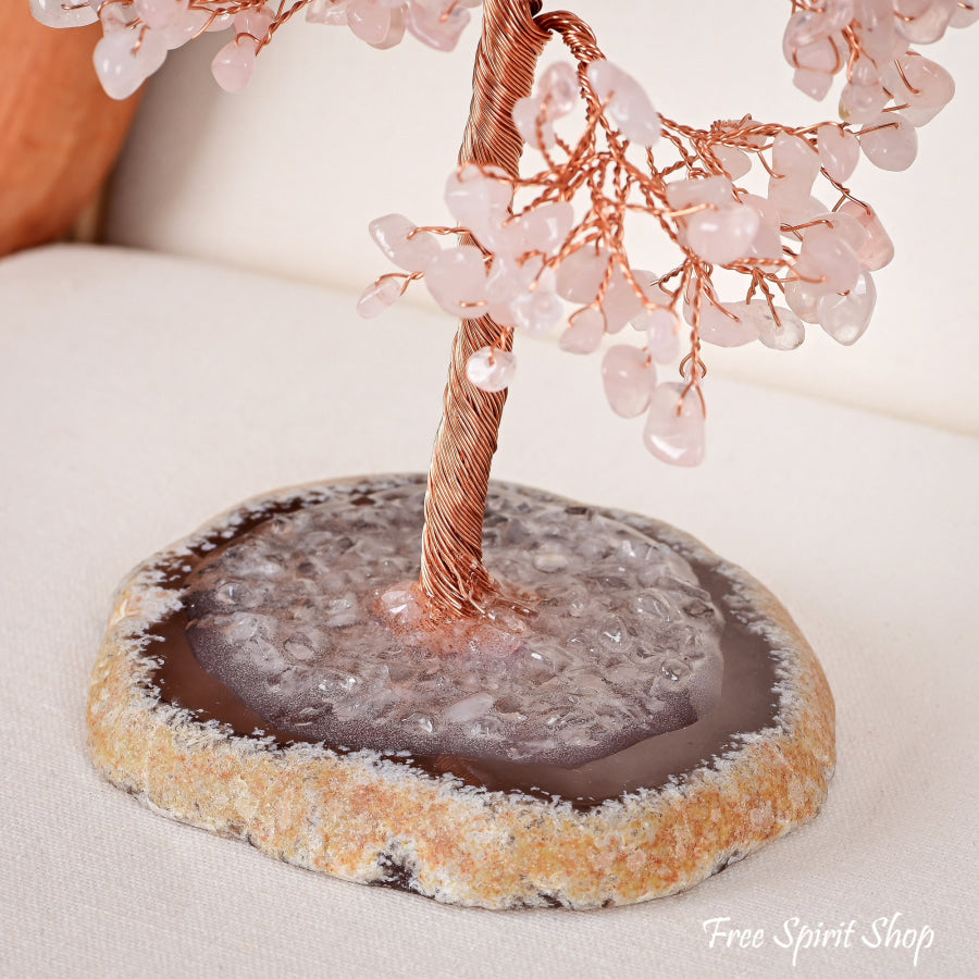 Rose Quartz Tree Of Life Home Decor > Decoration