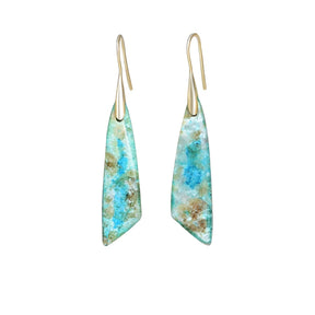 Natural Amazonite Dangle Earrings Jewelry > Gemstone