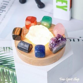 7 Chakra Balancing Crystal Lamp - Free Spirit Shop