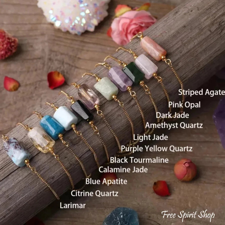 Natural Gemstone & Crystal Chakra Bracelets