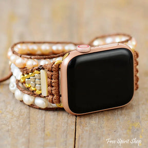 Natural Freshwater Pearl Apple Watch Band