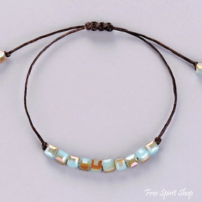 Handmade Boho Semi-Precious Crystal Bracelet - 6 Colours
