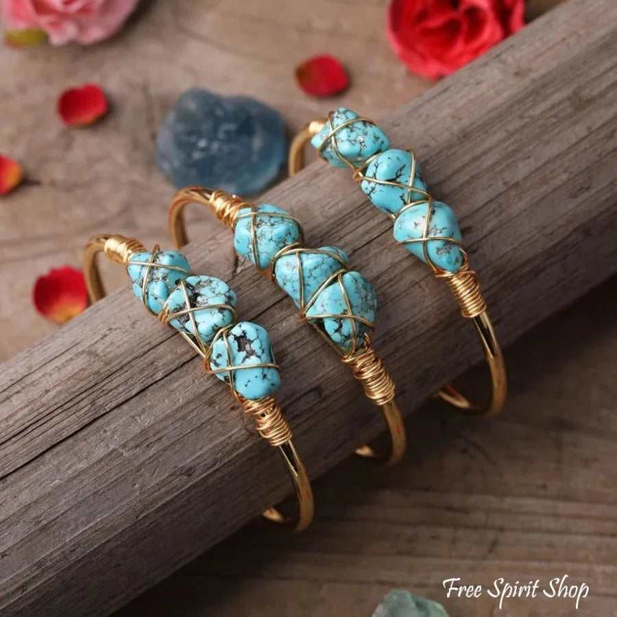 Natural Turquoise Cuff Bracelet