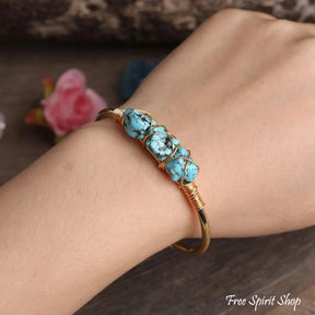 Natural Turquoise Cuff Bracelet