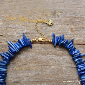 Handmade Blue Kyanite Choker Necklace