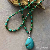 Handmade Green Turquoise Necklace