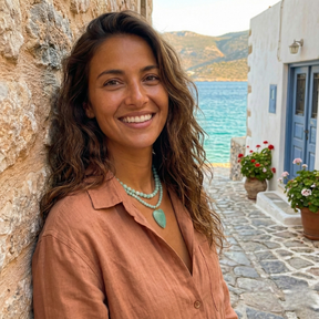 Natural Green Aventurine Heart Pendant Layered Necklace