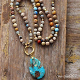 Natural Earthy Jasper Beaded Necklace
