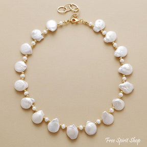 Irregular Freshwater Pearl Choker Necklace