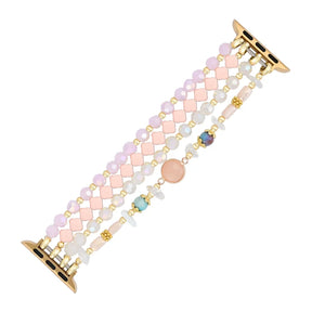 Blush Opal Bloom Beaded Apple Watch Band