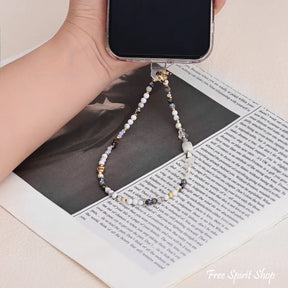 4-in-1 Natural Obsidian & Howlite Beaded Chain