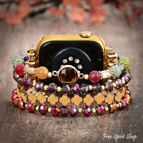 Multi-Color Boho Luxe Beaded Apple Watch Band
