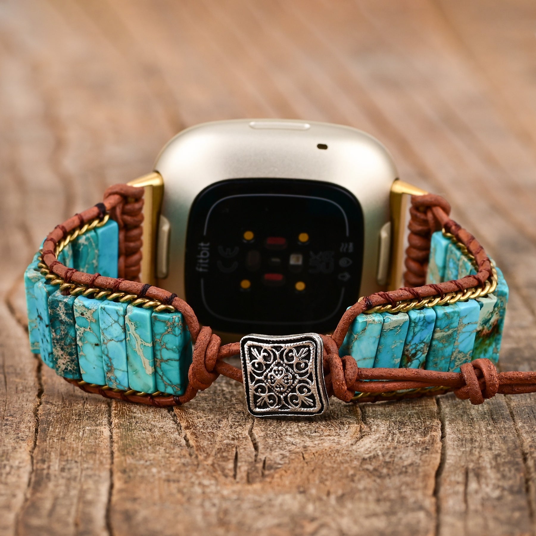 Turquoise Jasper Fitbit Watch Band