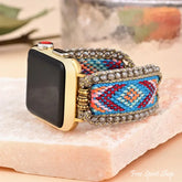 Boho Breeze Beaded Woven Nylon Apple Watch Band