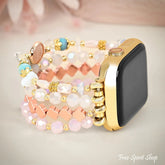 Blush Opal Bloom Beaded Apple Watch Band