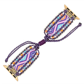 Desert Bloom Beaded Nylon Apple Watch Band