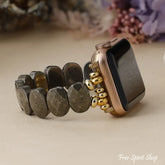 Natural Pyrite Apple Watch Band - Pyrite / Small / Apple 38-41MM Plate