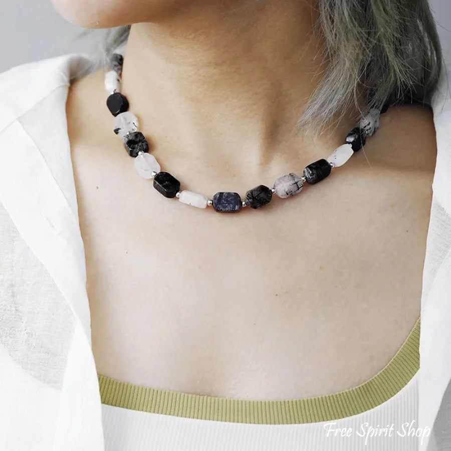 Natural Large Amazonite Gemstone Choker Necklace > Gemstone