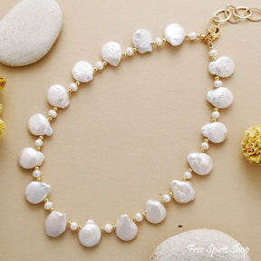 Irregular Freshwater Pearl Choker Necklace