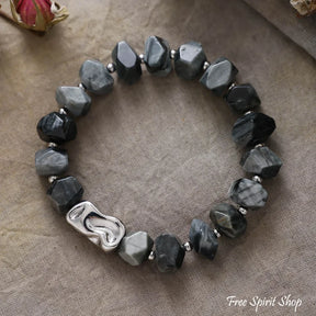 Natural Irregular Lapis Lazuli Bead Bracelet - Lapis