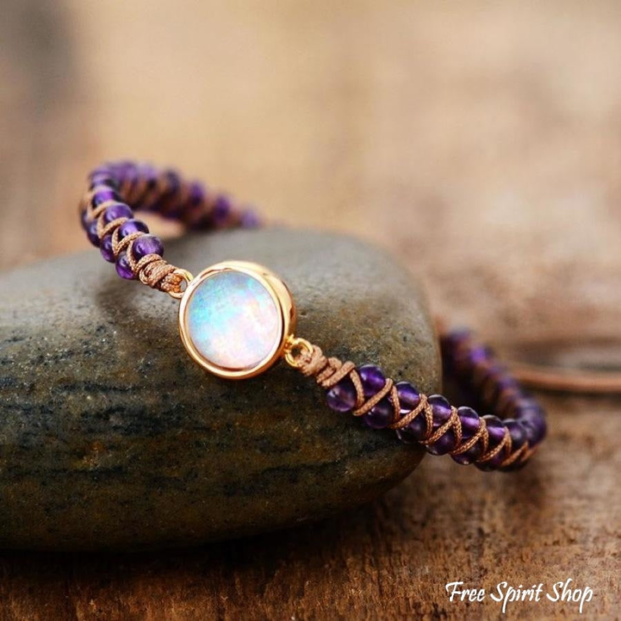 Amethyst & Opal Friendship Bracelet - Free Spirit Shop