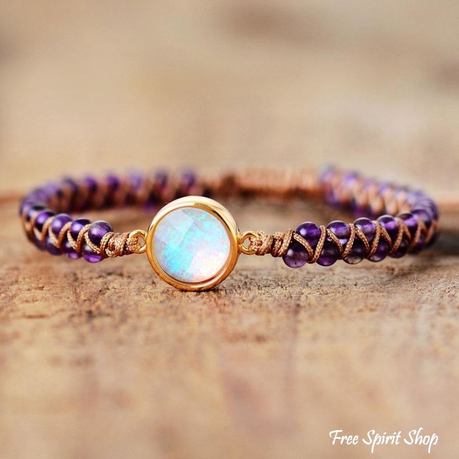 Amethyst & Opal Friendship Bracelet - Free Spirit Shop