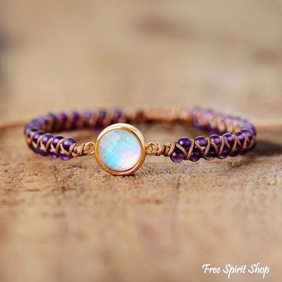 Amethyst & Opal Friendship Bracelet - Free Spirit Shop