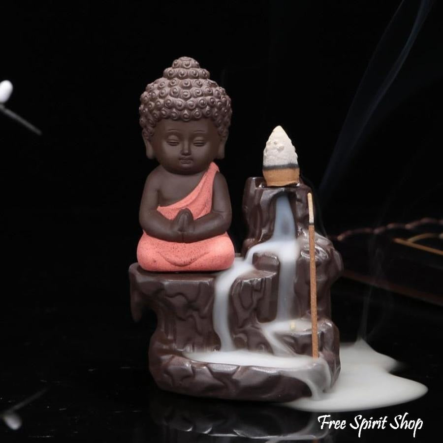 Buddha On The Mountain Incense Burner + 20 incense cones - Free Spirit Shop