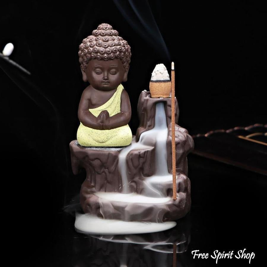 Buddha On The Mountain Incense Burner + 20 incense cones - Free Spirit Shop