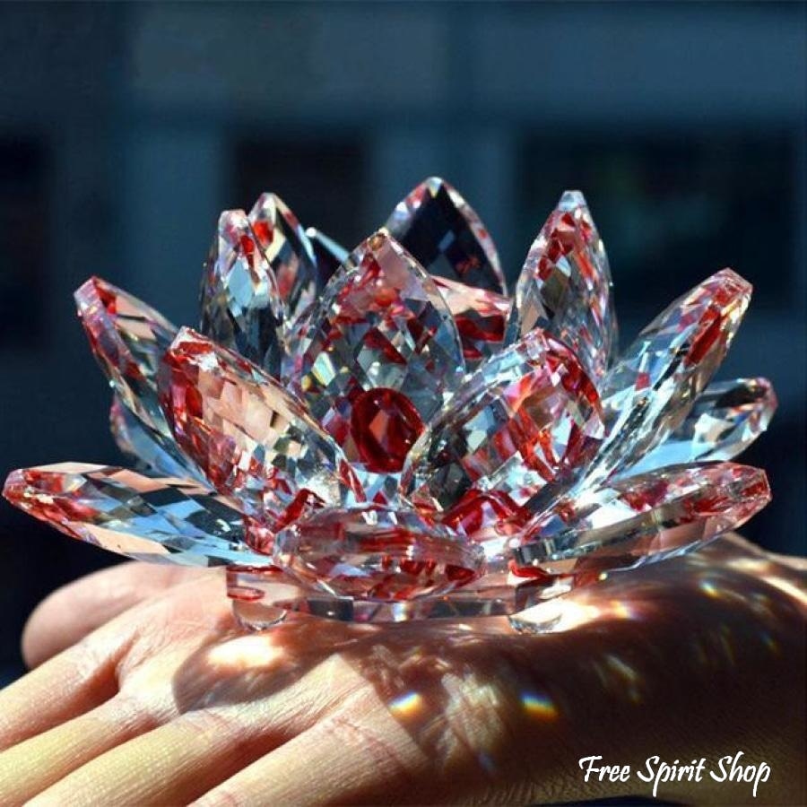 Feng Shui Crystal Lotus Flower - Free Spirit Shop