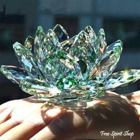 Feng Shui Crystal Lotus Flower - Free Spirit Shop