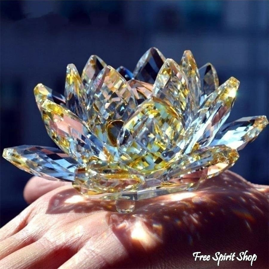 Feng Shui Crystal Lotus Flower - Free Spirit Shop