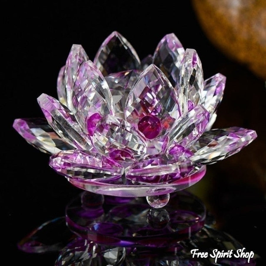 Feng Shui Crystal Lotus Flower - Free Spirit Shop