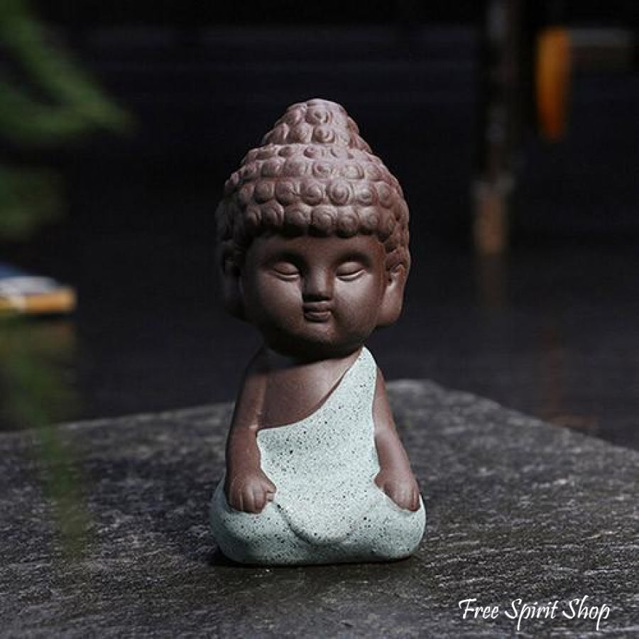 Little Buddha Statue in Ceramic - 4 colours - Free Spirit Shop