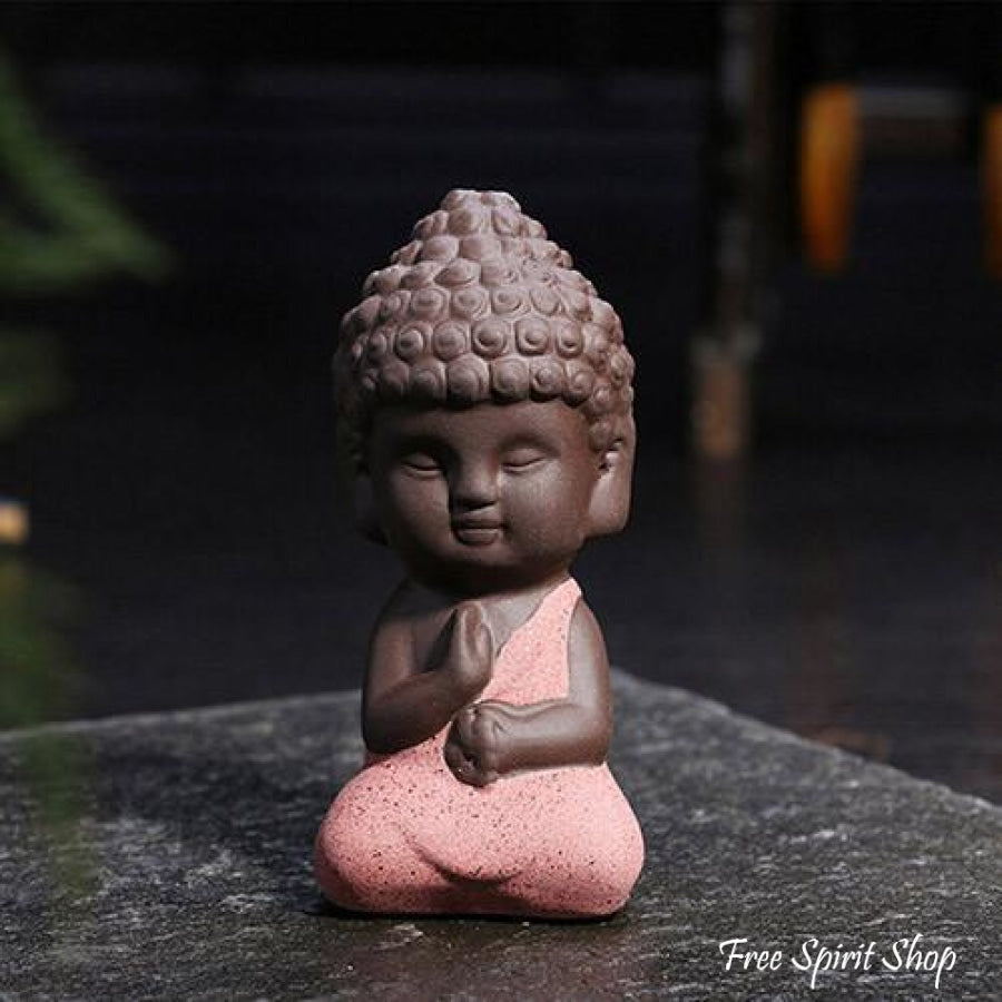 Little Buddha Statue in Ceramic - 4 colours - Free Spirit Shop