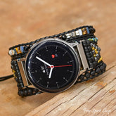 Natural Black Lava Bead Samsung Watch Band - Free Spirit Shop