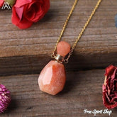 Natural Healing Crystal Perfume Bottle Necklace - Free Spirit Shop