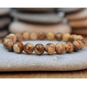 Natural Jasper & Carnelian Mala Bead Bracelets - Free Spirit Shop