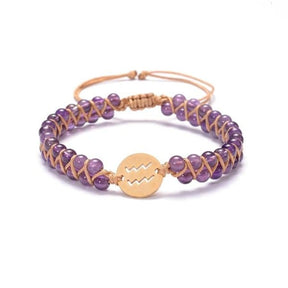12 Zodiac Sign & Birthstone Charm Bracelets - Free Spirit Shop