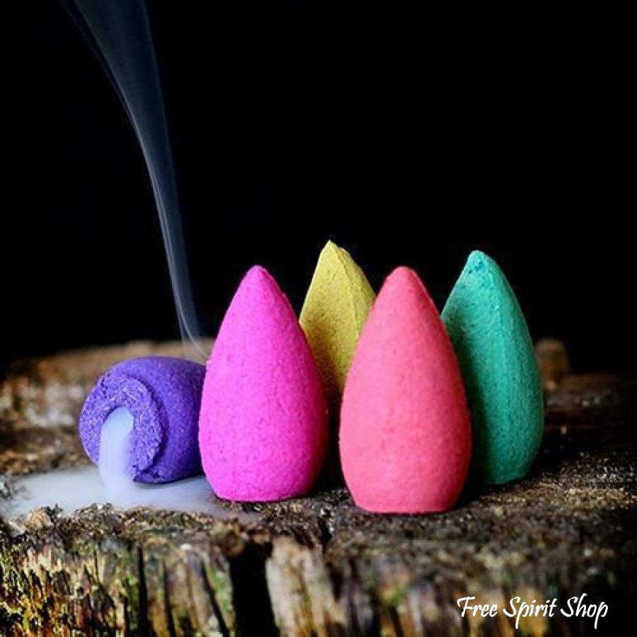 50 Natural Back-flow Incense Cones - Free Spirit Shop