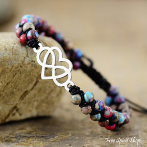 Multi-color Bead Infinite Love Bracelet