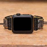 Black Labradorite Tube Apple Watch Band - Free Spirit Shop
