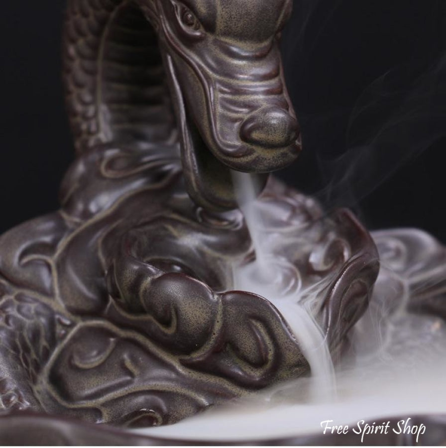 Dragon Ceramic Incense Burner - Free Spirit Shop