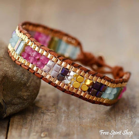 Handmade Multi-color Beaded Wrap Bracelet - Free Spirit Shop