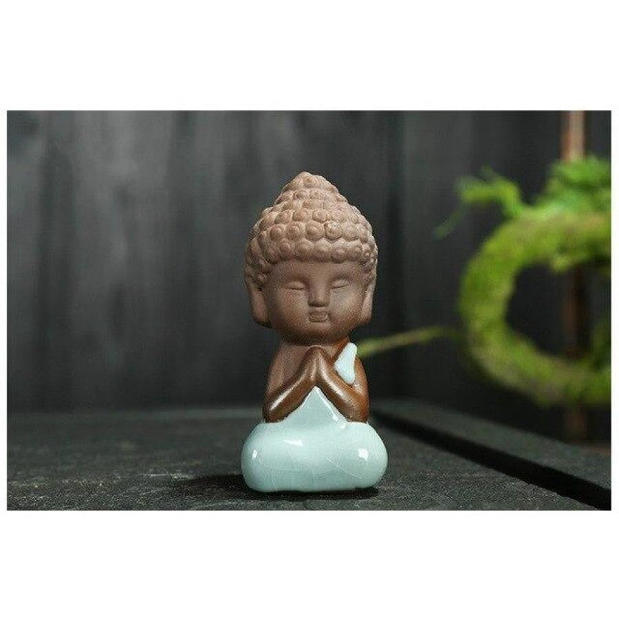Mini Buddha Statue in Ceramic and Porcelain - Free Spirit Shop